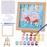 ねこ 石膏塗装キット ペインティング 工作キット ねこ アート インテリア 室内 飾り 小学生 手芸キット 子供 男の子 女の子 人気 誕生日 プレゼント（音符猫）