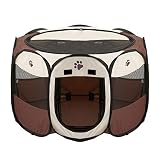 Machao Pet Foldable Exercise Kennel Dogs Cats Rabbits Pigs Indoor/outdoor Removable Tent Playpens Me