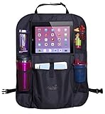 Mom's Besty Luxury Car Back Seat Organizer with Tablet Holder - Touch Screen Pocket for Android & i