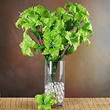 tableclothsfactory 54 Extra Large Lilies人工ユリ花 – 6 bushes – ライムグリーン
