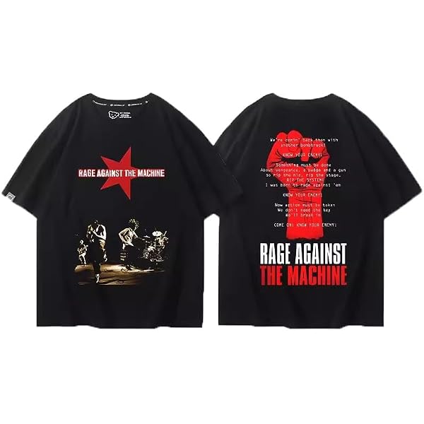 Amazon | [wall of fame] ロックTシャツ 長袖 ロンT Rage Against the