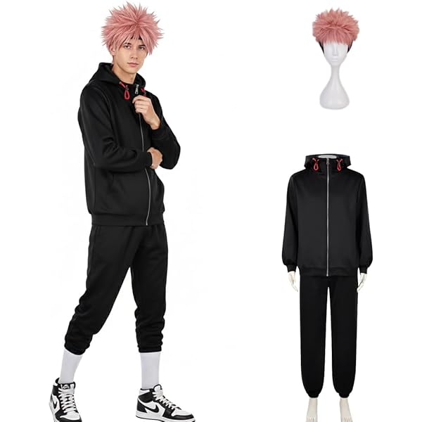 Amazon.co.jp: 呪術廻戦 虎杖 悠仁 コスプレ衣装 コスチューム 男性用