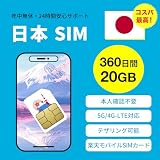 【純正 RAKUTEN SIM】 360日間 20GB 大容量 日本 プリペイド SIM 5G 4G-LTE対応 データ専用 契約不要 Rakuten sim Japan Prepaid SIM (360日間・20GB)