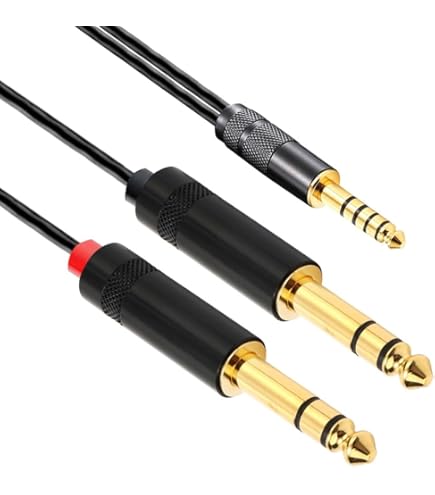 Amazon | TOP WING White Barrel II 4.4 to TRS 130cm 4.4mm->TRS x 2