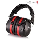 VELLAA 防音イヤーマフ 遮音値34dB折り畳み型 装着感良好 ANSI S3.19/CE EN521認証済み 聴覚を保護する耳覆い 大人・子供兼用 プロフェッショナル