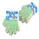純綿製 こども軍手／すべり止め付き 3～4歳用 緑 《10双セット》 518-3S