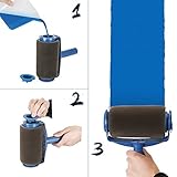 Ourine ペイントローラー ペイントブラシ ローラーバケ ハンドルツール 塗装用 ウォールペインティング 壁装 多用途 家庭用 オフィスルーム用