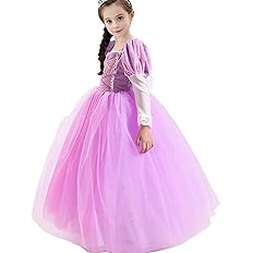 Amazon Cqdy ラプンツェル ドレス 子供 プリンセスドレス 塔の上のラプンツェル ディズニー姫ドレス キッズコスチューム 女の子ワンピース キッズドレス コスプレ衣装 発表会 ハロウィン 誕生日 クリスマスプレゼントに最適 100cm キッズコスチューム おもちゃ