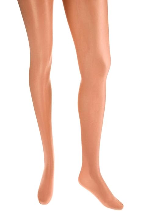 Ultrashimmery Footed Tight,Toast 