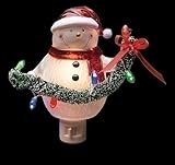 Roman Snowman with Garland Night Light [並行輸入品]