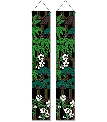 Amazon.co.jp: 掛軸 掛け軸 「海棠に尾長鳥」 狩野探幽 尺五 桐箱 幅