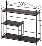 コンロサイドスパイスラック40 ブラウン 1305713