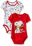Peanuts SHIRT ベビー・ガールズ カラー: レッド