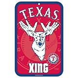 Texas Rangers公式MLB 11インチx 17インチby WinCraft