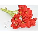 10 PCS new arrivals high quaulity Fresh Artificial Mini Real Touch PU/ latex Corn Poppies Decorative