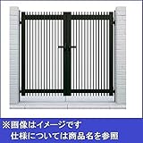 YKK ap　シンプレオ門扉T1型　両開き　門柱仕様　06-10　HME-T1 　プラチナステン