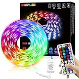 LEDテープライト ストリップライト 5m LEDテープ型 RGB SMD5050 切断可能 ledテープ 44キーリモコン操作 調光調色