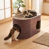 猫用ダンボールハウス 爪とぎベッド