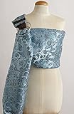 ZoloWear Silk Brocade Baby Sling: Mocha Sky, Medium by ZoloWear