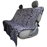 【１４０cm ロングタイプ】ハイエースGL用 リアシートカバー NOGES_GL・ワイド用リアシート_ブラックペイズリー