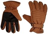 KINCO 1170-XL Men's Ski Gloves, Duck Fabric, Waterproof with Heat keep Lining, X-Large, Brown [並行輸入品