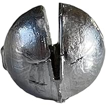 Amazon | 丸割オモリ（瀬戸内型） 約1kg入りパック 釣り オモリ