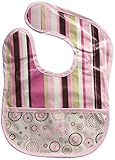 Caden Lane Classic Collection Stripe Coated Bib, Pink by Caden Lane