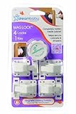 Dreambaby Mag Lock - 4 Locks with 1 Key (White) by Dreambaby