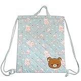 リラックマ ナップサック 体操服 かばん キルティング サブバッグ コリラックマ Rilakkuma fo-k-4502 サックス