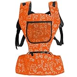 moonvvin ラクラク多機能ベビースリング 新生児 赤ちゃん 抱っこひも おんぶ紐 収納ポケット付き 調整可能 抱っこ、おんぶ、腰抱きの5つ通りに対応 男女兼用 20kg 三ヶ月~三歳 出産祝い