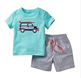 ツバメ--屋　ベビー服 赤ちゃん 男の子 キッズ Tシャツ ズボン セットアップ 子供 ネクタイ 可愛い 春夏 カジュアル お出かけ (110)