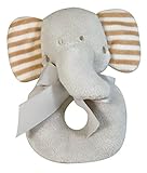 Stephan Baby Gift-Boxed Velvety Plush Ring Rattle, Ellie The Elephant [並行輸入品]
