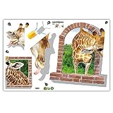 ウォールステッカー 動物 [キリン] おしゃれ 壁紙シール ウォールシール はがせる DIY 壁紙 シール