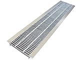 U字溝用 グレーチング 細目ノンスリップタイプ 適用みぞ幅150mm (乗用車用) 長さ995mm 幅140mm 高さ19mm HUPX-150-19