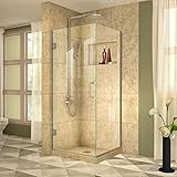 DreamLine shen-24300300 F-01 Unidoor Plus Hingedシャワーエンクロージャ 30 in. D x 30-3/8 in. W x 72 in. H SHEN-