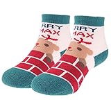 Domybest 1pcs ベビーソックス 子供ソックス チューブソックス クリスマス 秋冬 キッズ 男の子 女の子 滑り止め 防寒 通園 通学