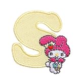 サンリオ マイメロディ イニシャルワッペン「S」