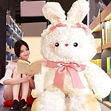 ウサギ ぬいぐるみ 抱き枕 ふわふわ プレゼント 特大 ウサギぬいぐるみ 大きい 動物 おもちゃ クッション 添い寝枕 多機能 癒される ぬいぐるみ 可愛い 柔らかい 背当て 癒し系 柔らか 全長70cm 置物 バレンタインデー 縫い包み お誕生日 プレゼント ピンク