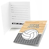 バンプ、セット、スパイク – バレーボール – Fill Inベビーシャワーまたは誕生日PARTY INVITATIONS ( 8 Count )