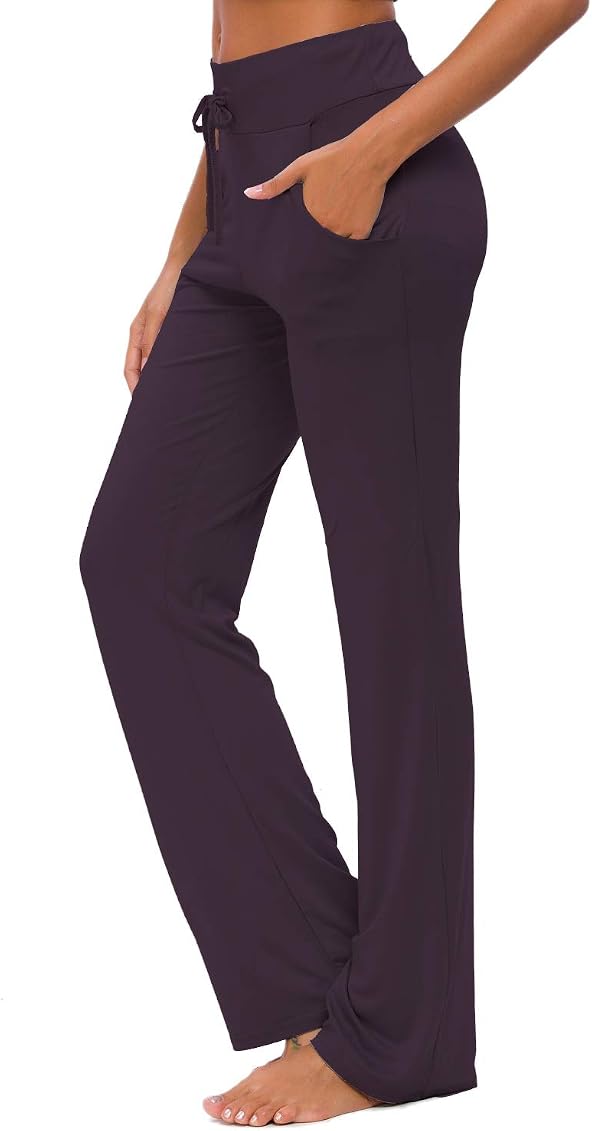 Womens Yoga Pants with Pockets Straight 