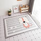 余分な大規模な赤ちゃんクロール マット,子供の再生ラグ ノンスリップ厚くカーペット ポータブル活動おなか時間プレーマット 145 * 195 cm 57 * 77 インチ-G