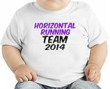 Horizontal Running Team 2014 Slogan オーガニックベビーTシャツ 12 - 18 Months
