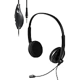 エレコム ヘッドセット 4極 3.5mm ノイズキャンセリング 単一指向性 軽い 有線 マイク付き ヘッドホン 長時間 ウェブ会議 テレワーク ブラック HS-HP06STBK