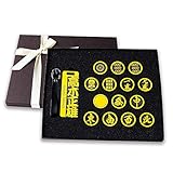 ネームタグ ネームプレート ゴルフ 名札 麻雀 国士無双 大三元 ゴルフマーカー バッグタグ 名前キーホルダー (イエロー)