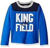 The Children's Place Little Boys and Toddler Colorblocked Pullover Knit Top King Of The Field Blue 5