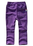 ストレッチパンツ レギンスパンツ キッズ ベビー 80 90 95 100 110 120 130 140 150 160 レギパン ジュニア ロングパンツ 80cm DV-1【20-16】パープル