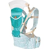 lanova 抱っこ紐 赤ちゃん ベビーキャリー キャリア単体でも使える (防寒 背当て付き) グリーン