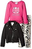 Little Lassベビー女の子ジャケット3点セットZebra カラー: ブラック