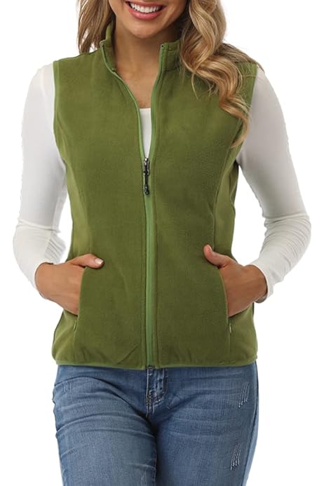 fleece womens vest