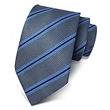 [メンデンス] ネクタイ ストライプ グレー ブルー 水色 シルク フォーマル 結婚式 ウォッシャブル ビジネス ブランド プレゼント メンズ おしゃれ 柄 洗濯 成人式